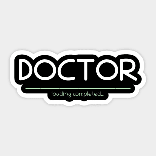 Graduation - Doctor Loading Completed Sticker